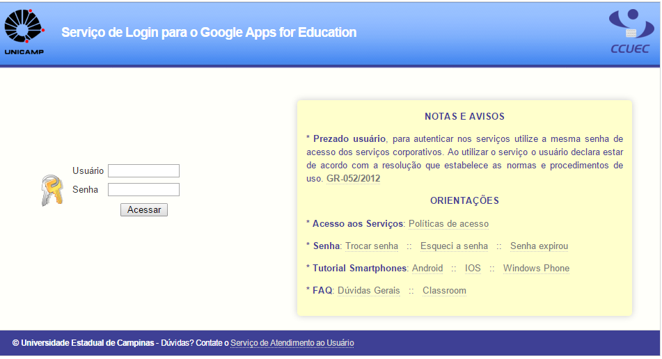 Print do site do Google Apps for Education quando a matéria da Lavits foi publicada.